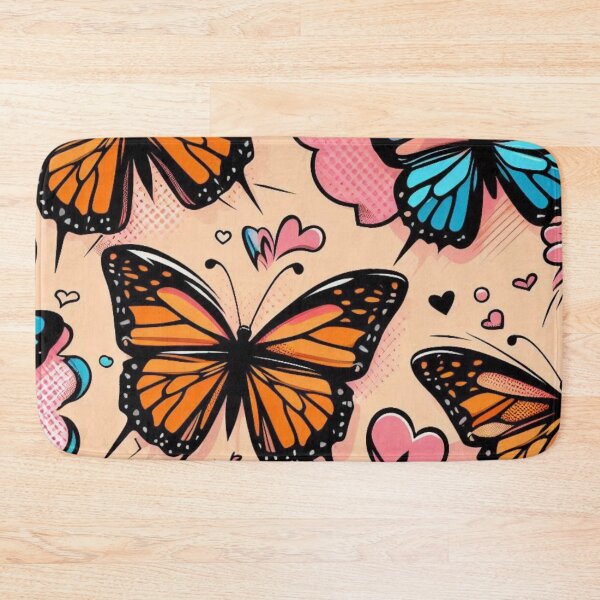 Item preview, Colorful Comic Butterflies – AI Artwork for Women’s Clothing and Accessories for Nature and Animal Lovers designed and sold by knalpot-design.
