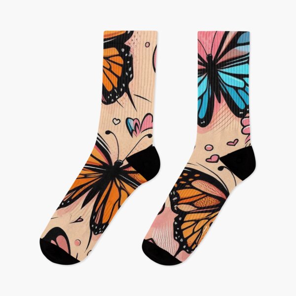 Item preview, Colorful Comic Butterflies – AI Artwork for Women’s Clothing and Accessories for Nature and Animal Lovers designed and sold by knalpot-design.