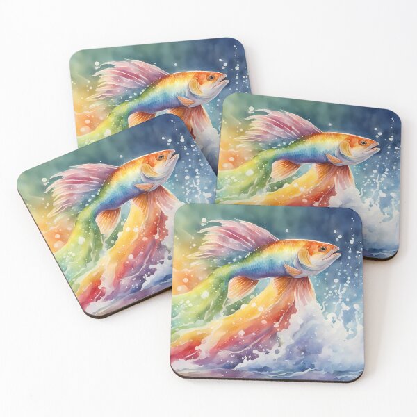 Item preview, Rainbow Fish Splash designed and sold by CalmnessbyChoice.
