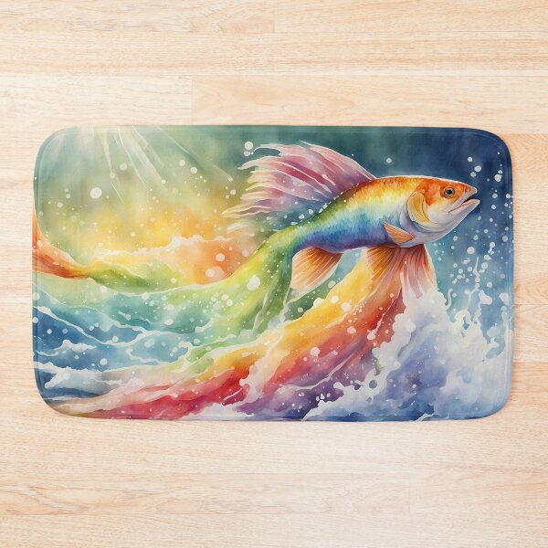 Item preview, Rainbow Fish Splash designed and sold by CalmnessbyChoice.
