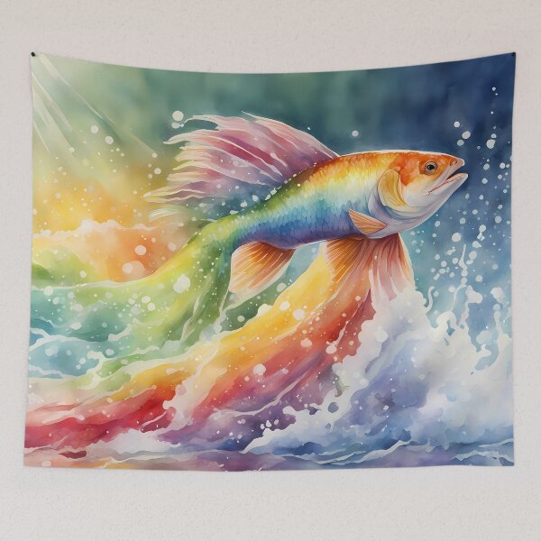 Item preview, Rainbow Fish Splash designed and sold by CalmnessbyChoice.