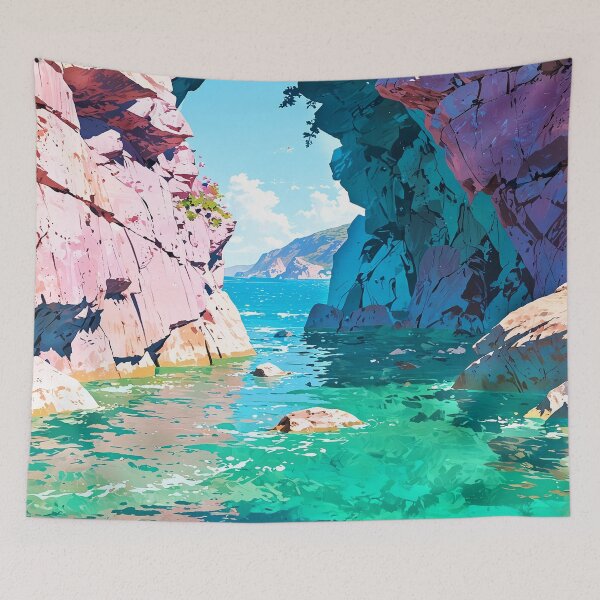Item preview, Beautiful Blue Caves, Greece designed and sold by Worldscape Wonders.