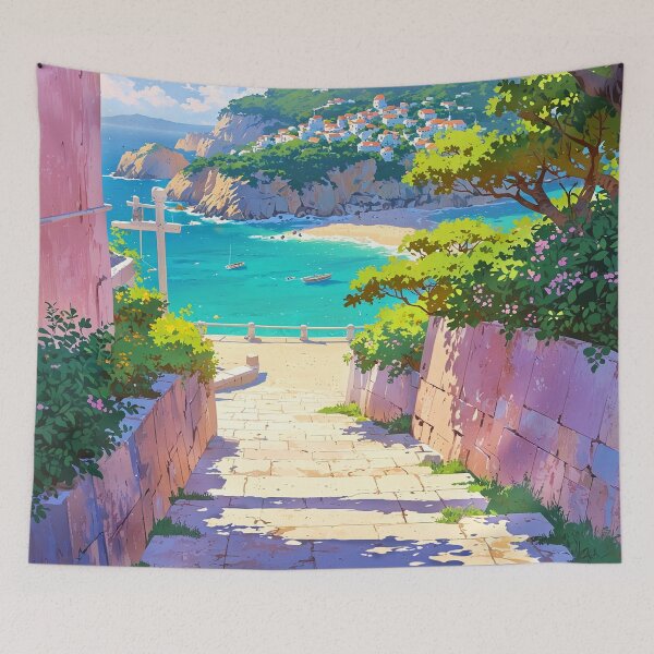 Item preview, Corfu Beachtown, Greece designed and sold by Worldscape Wonders.