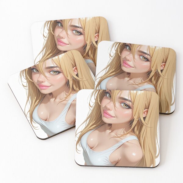 Item preview, blonde woman in tank top designed and sold by obstinator.