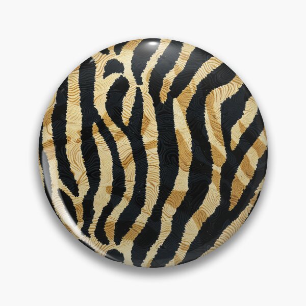 Artikelvorschau, Strukturierter goldener Zebradruck entworfen und verkauft von NTGUILTY.