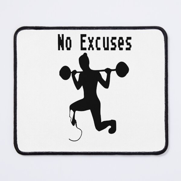 Item preview, No Excuses - Gym - Prosthetic designed and sold by Ms-Bees-Tees.