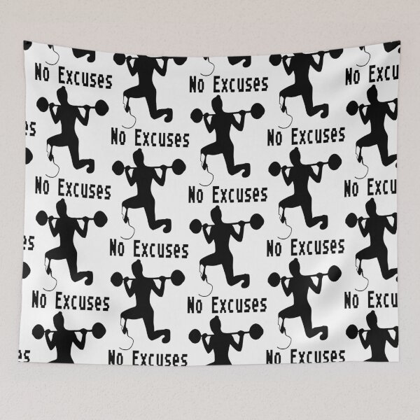 Item preview, No Excuses - Gym - Prosthetic  designed and sold by Ms-Bees-Tees.