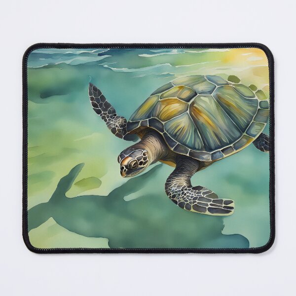 Item preview, Turtle in Turquoise Ocean designed and sold by CalmnessbyChoice.