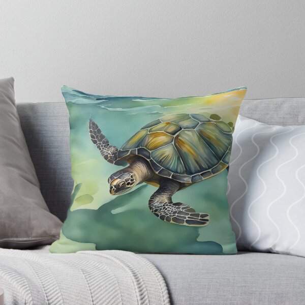 Item preview, Turtle in Turquoise Ocean designed and sold by CalmnessbyChoice.