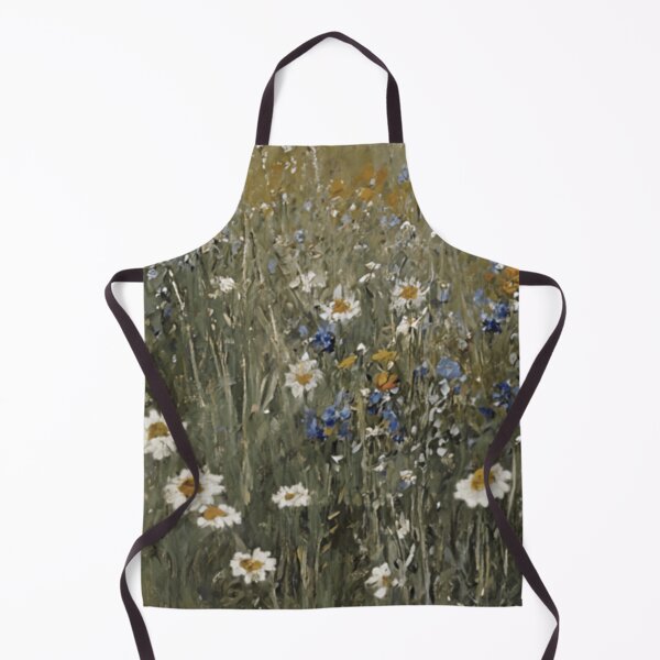 Item preview, Abstract Wildflower Meadow With Farmhouse Vintage Landscape Oil Painting designed and sold by JoBella-Designs.
