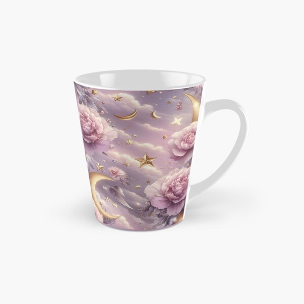 Item preview, Soft Pink Flower with Gold Crescent Moon – AI Artwork for Elegant Women’s Clothing and Dreamy Fashion Accessories designed and sold by knalpot-design.