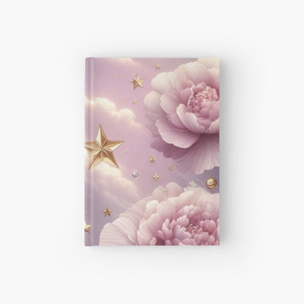 Item preview, Soft Pink Flower with Gold Crescent Moon – AI Artwork for Elegant Women’s Clothing and Dreamy Fashion Accessories designed and sold by knalpot-design.