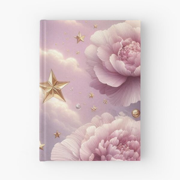 Item preview, Soft Pink Flower with Gold Crescent Moon – AI Artwork for Elegant Women’s Clothing and Dreamy Fashion Accessories designed and sold by knalpot-design.