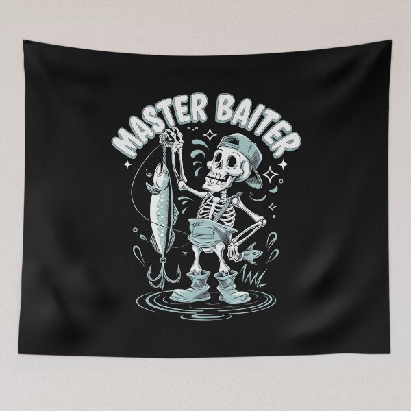 Item preview, Master Baiter Funny Fishing Skeleton Design designed and sold by GesparHouse.