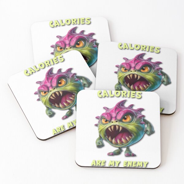 Item preview, Calories Are My Enemy – Funny Monster T-Shirt designed and sold by jeasolar.