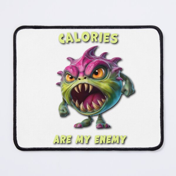 Item preview, Calories Are My Enemy – Funny Monster T-Shirt designed and sold by jeasolar.