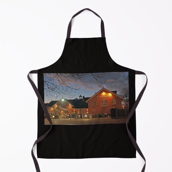 Item preview, The Springbrook pub, Stockport Road, Grappenhall, South Warrington, Cheshire,  WA4 2WA at dusk designed and sold by Local gifts from HotpixUK .