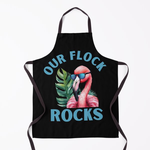 Item preview, Our Flock Rocks Flamingo designed and sold by FurrFunPrints.