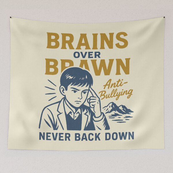 Item preview, Brains Over Brawn: Never Back Down designed and sold by zzz888.