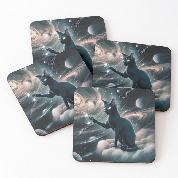 Item preview, Cat in cosmos space on cloud designed and sold by Paul-Place.