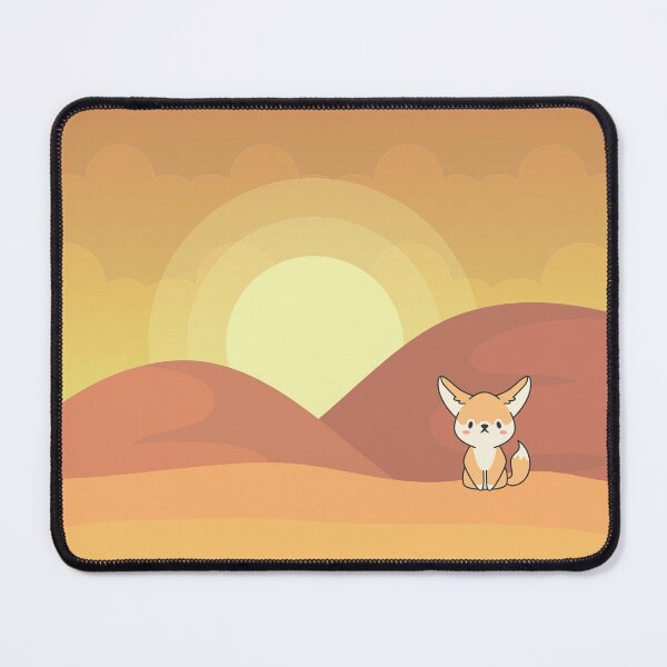 Item preview, Cozy Fennec Fox in Desert Landscape designed and sold by PastelPuppy.