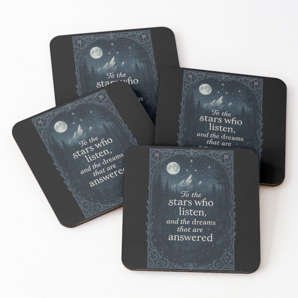 Item preview, To the Stars Who Listen – ACOTAR Inspired Fantasy Quote Art designed and sold by BrokenCrownDesigns.