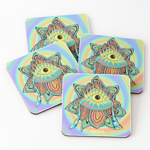 Item preview, Yoni Rainbow Flower Trip (no blur) 1/2 | Yonis Eye | Frisoli designed and sold by Alexandria Frisoli.