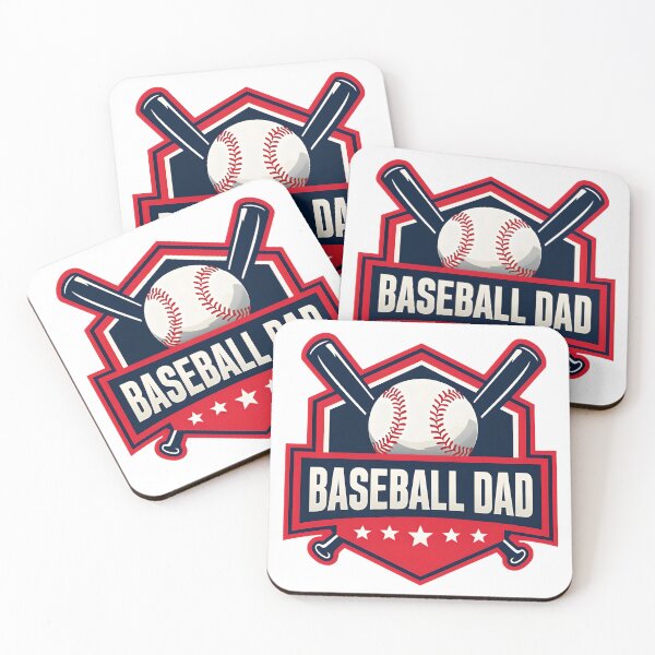 Item preview, Baseball Dad with Crossed Bats – Patriotic Red White and Blue Sports Design designed and sold by PeachyPeachPrnt.