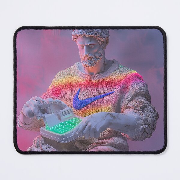 Item preview, Vaporwave Greek Statue Gamer Neon Art	 designed and sold by weirdfishes123.
