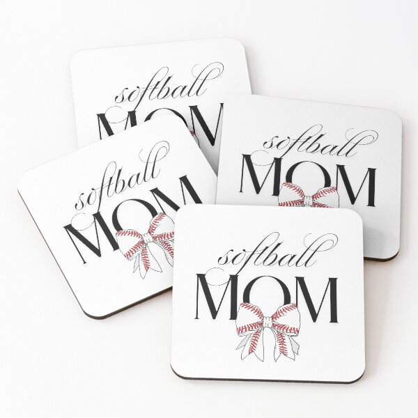 Item preview, Softball Mom with Coquette Bow – Cute Game Day Sports Design designed and sold by PeachyPeachPrnt.