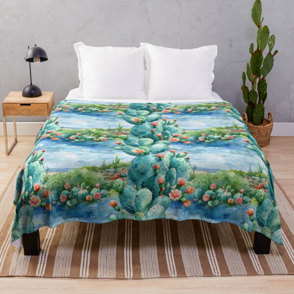 Item preview, Watercolor Desert Bloom Landscape designed and sold by NTGUILTY.
