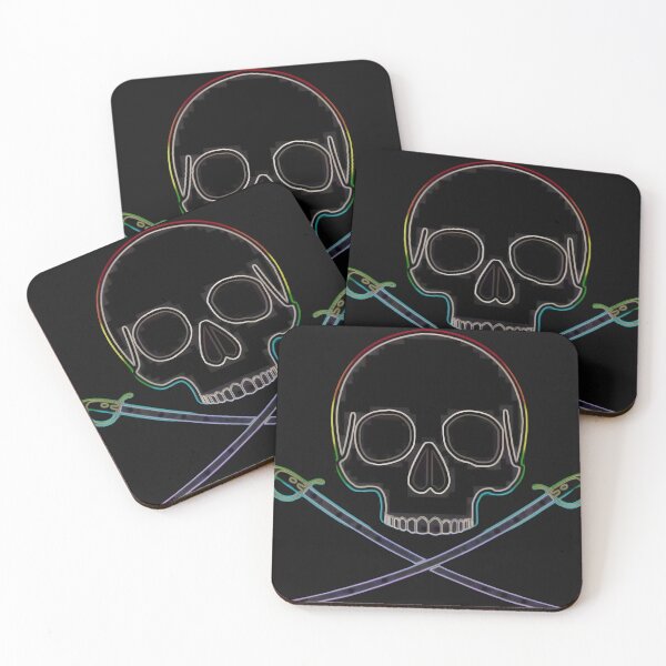 Item preview, Neon Pirate Skull  designed and sold by Uglyandcute.