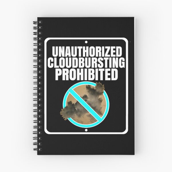 Item preview, UNAUTHORIZED CLOUDBURSTING PROHIBITED inverted designed and sold by the.glitch_unknown.