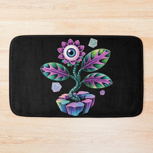 Item preview, Fantasy Plant With Eye In Flower And Crystals designed and sold by SurrealArtSzysz.