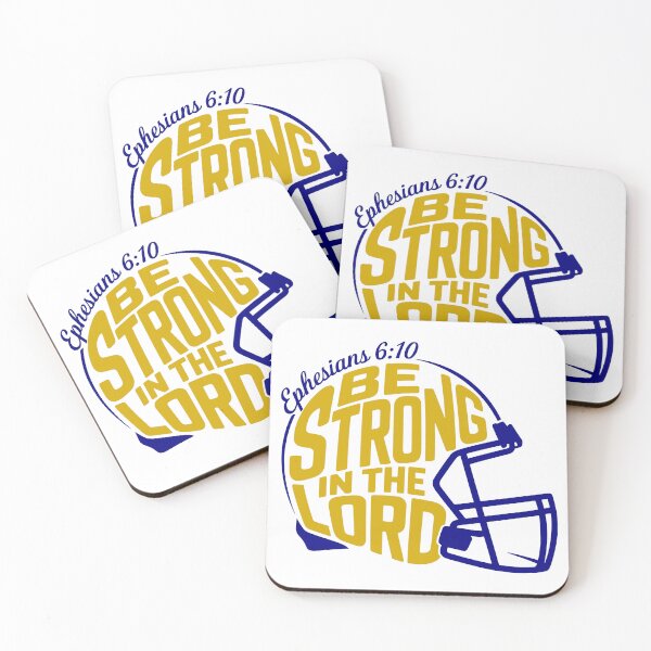 Item preview, Be Strong in the Lord Football Verse designed and sold by theartfulaspie.