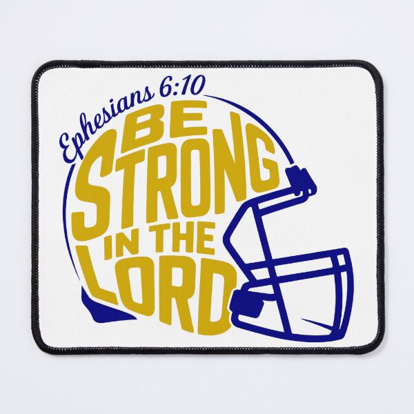Item preview, Be Strong in the Lord Football Verse designed and sold by theartfulaspie.