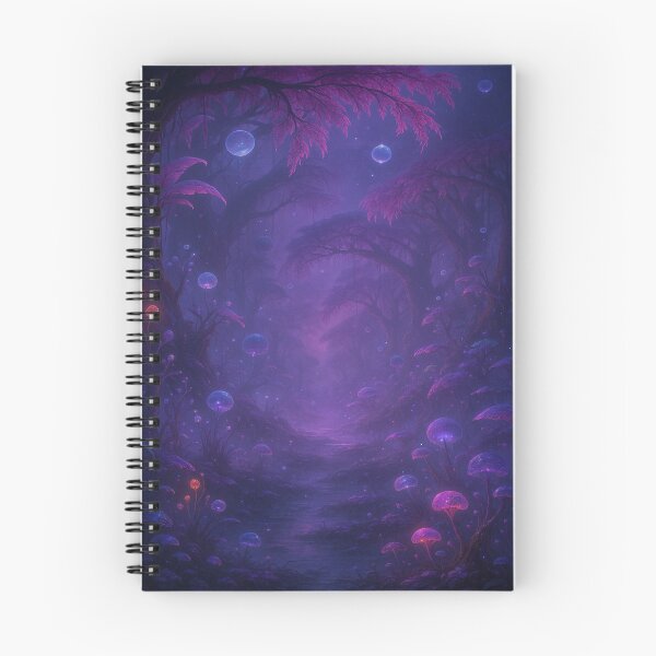 Item preview, “Whispers of the Fog – The Purple Swampworld” designed and sold by GalenaDeco.