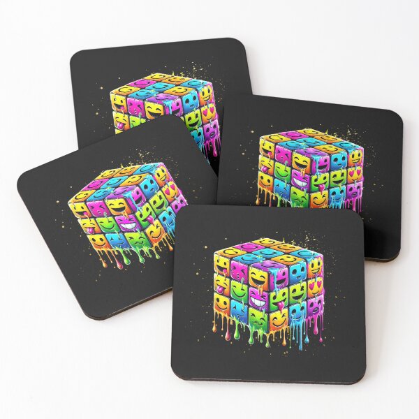 Item preview, Happy Rubik's Cube - Graffiti style! Remind yourself that life is easier when you're smiling. designed and sold by GEM STYLE.
