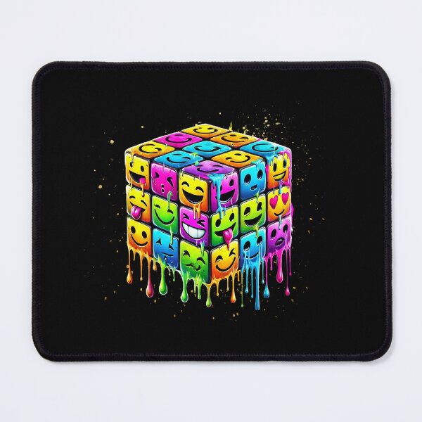 Item preview, Happy Rubik's Cube - Graffiti style! Remind yourself that life is easier when you're smiling. designed and sold by GEM STYLE.
