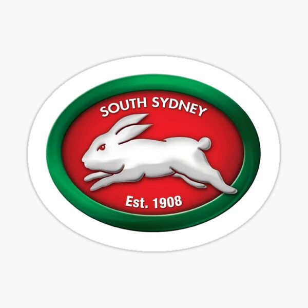 Vista previa del artículo con la obra «Rabbitohs del sur de Sídney», diseñado y vendido por rmcreationsoz.