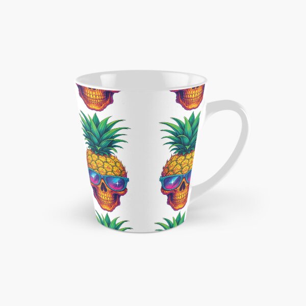 Item preview, Pineapple Skull with Sunglasses - Tropical Gothic Sticker Design designed and sold by Gold Turtle  Lina.