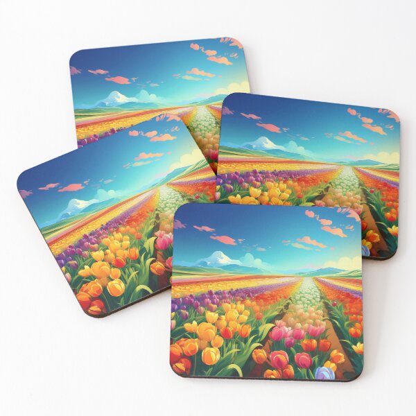Item preview, Neon colored tulips flowers designed and sold by Design your dreams.