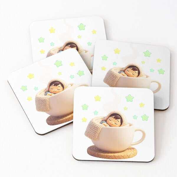 Item preview, Cozy Cup Dreams – Cute Nighttime Star Vibes designed and sold by DscapeDesigns.