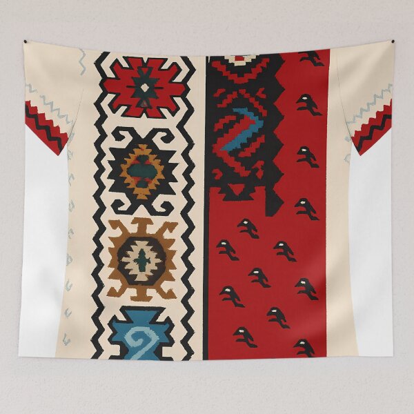 Item preview, Serbian Etno Folk Art T-Shirt - Traditional Srbija Design v2 designed and sold by Illuminatium.