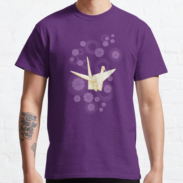 Paper Crane and Cherry Blossoms Classic T-Shirt