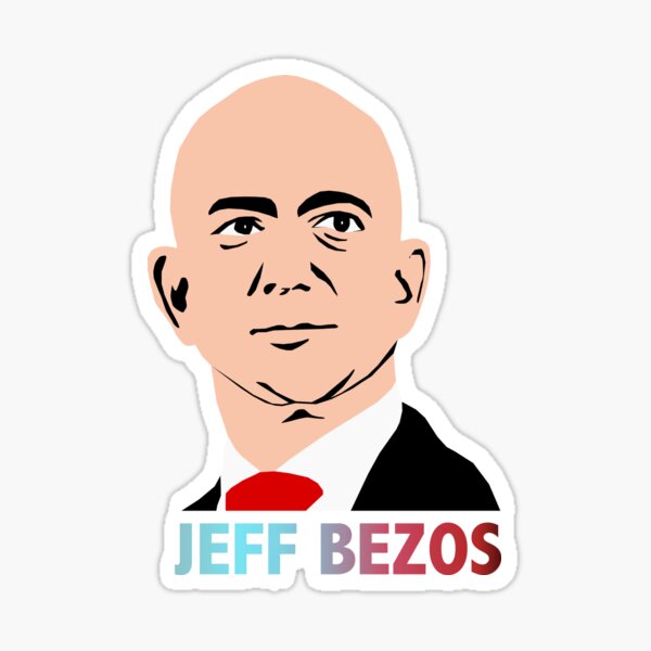 Item preview, Jeff Bezos illustration designed and sold by ZooStateofMind.