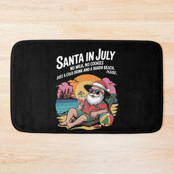 Item preview, Santa in July Beach Vibes designed and sold by Betsytiptoe.