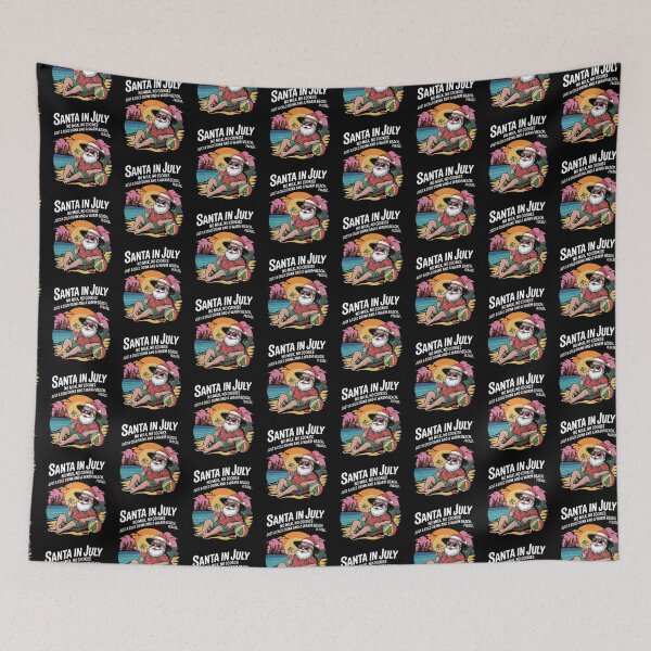 Item preview, Santa in July Beach Vibes designed and sold by Betsytiptoe.