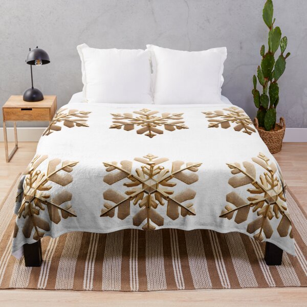 Item preview, Holiday Golden Snowflake Soft Background Gold Winter Ice designed and sold by ART ATTACK ZONE.