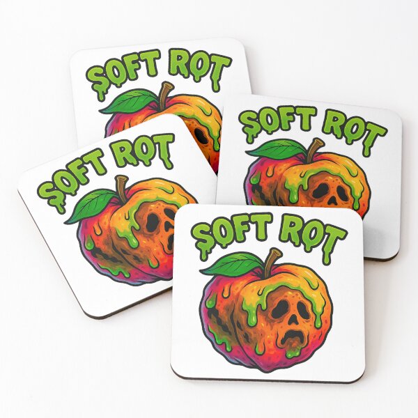 Item preview, Soft Rot – Decaying Peach with Gooey Neon Lettering designed and sold by Soft rot studio.